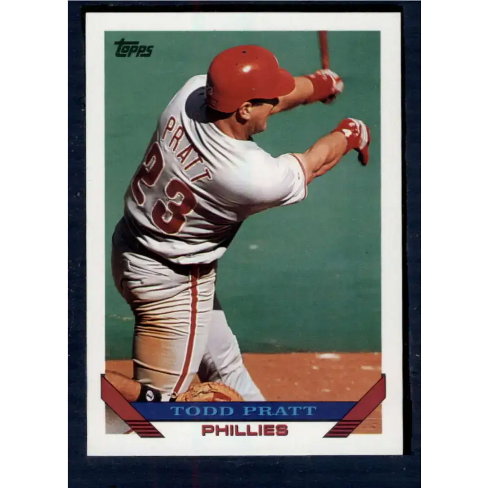 1993 Topps #479 Todd Pratt NM-MT RC Rookie Philadelphia Phillies Baseball Card - Baseball Card Single