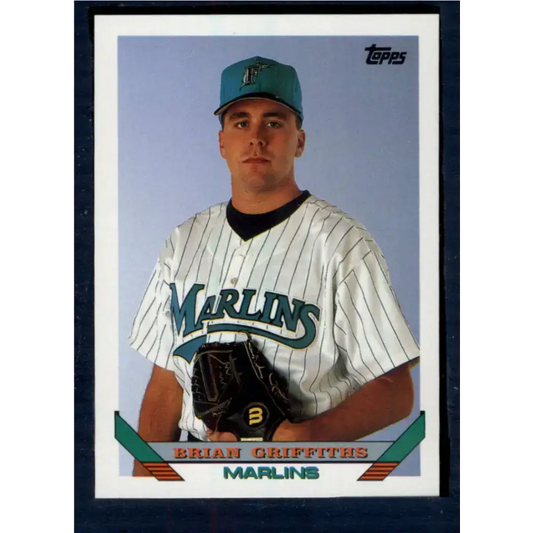 1993 Topps #483 Brian Griffiths NM-MT RC Rookie Florida Marlins Baseball Card - Baseball Card Single