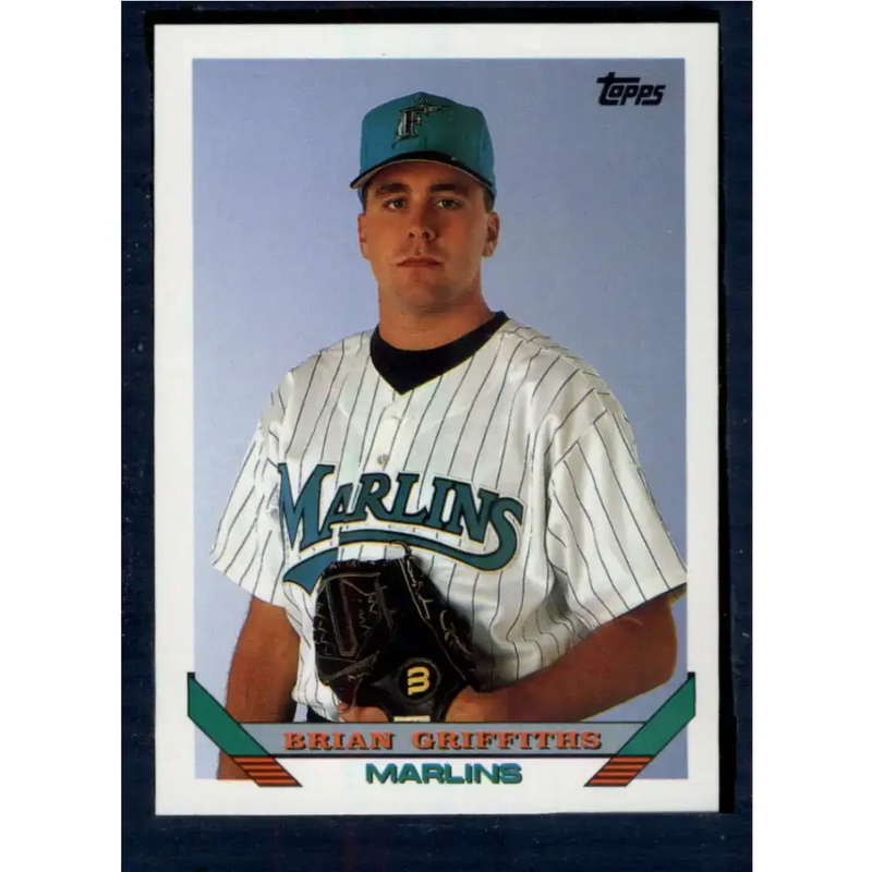 1993 Topps #483 Brian Griffiths NM-MT RC Rookie Florida Marlins Baseball Card - Baseball Card Single