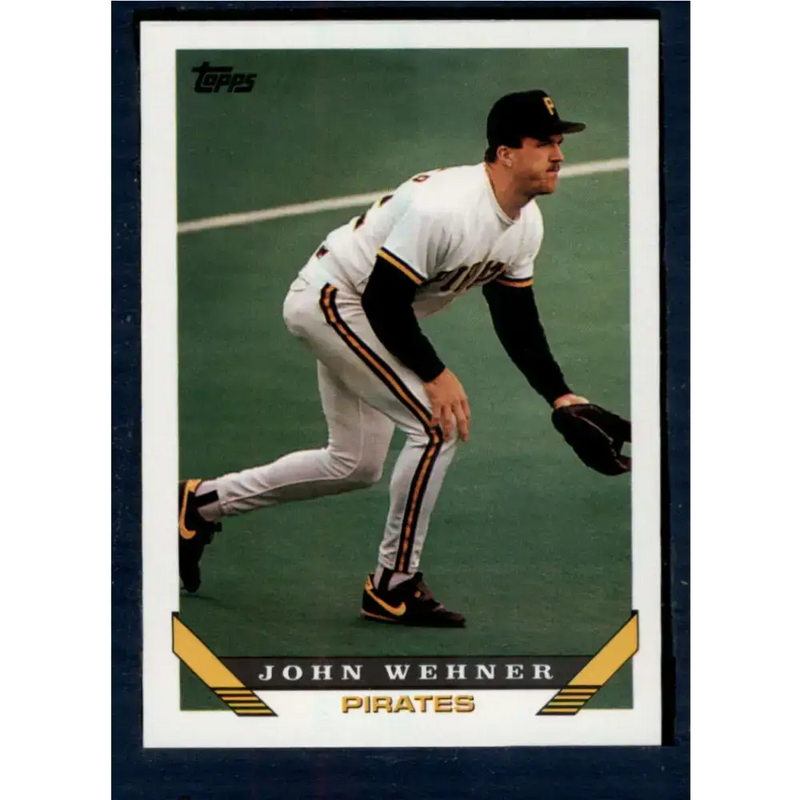 1993 Topps #484 John Wehner NM-MT Pittsburgh Pirates Baseball Card - Baseball Card Single
