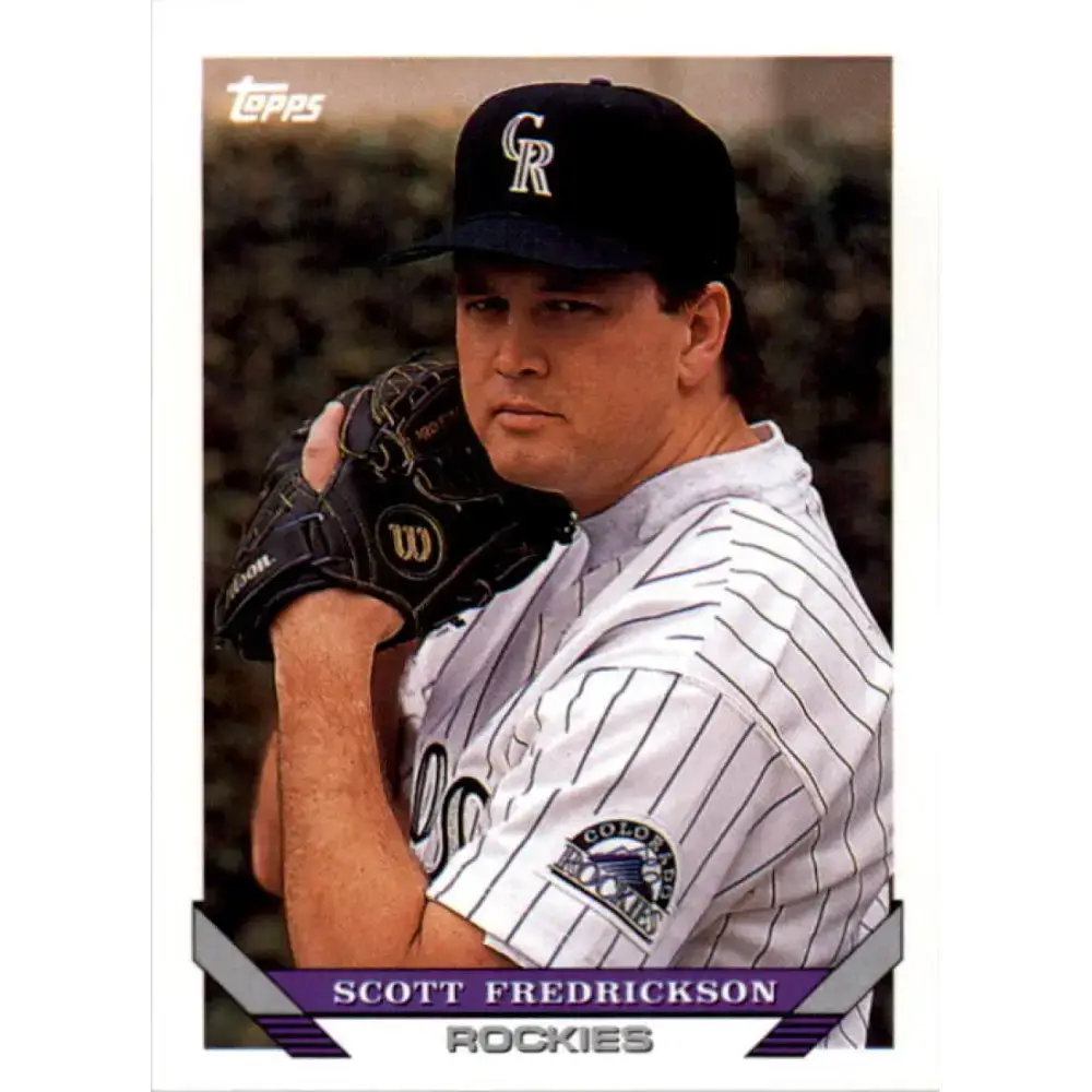 1993 Topps #489 Scott Fredrickson NM-MT RC Rookie Colorado Rockies Baseball Card - Baseball Card Single