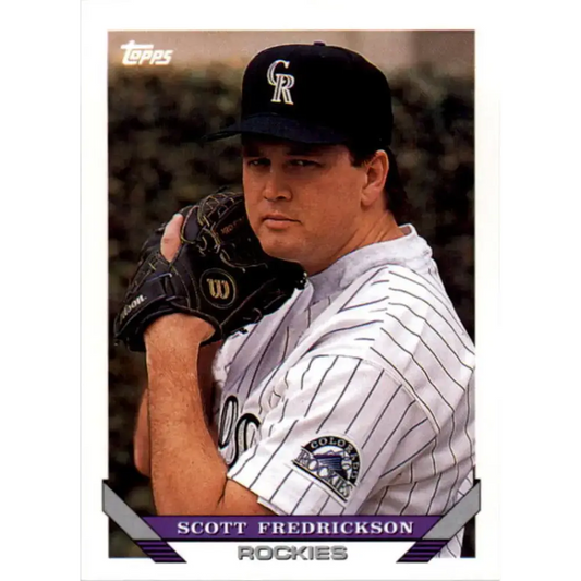 1993 Topps #489 Scott Fredrickson NM-MT RC Rookie Colorado Rockies Baseball Card