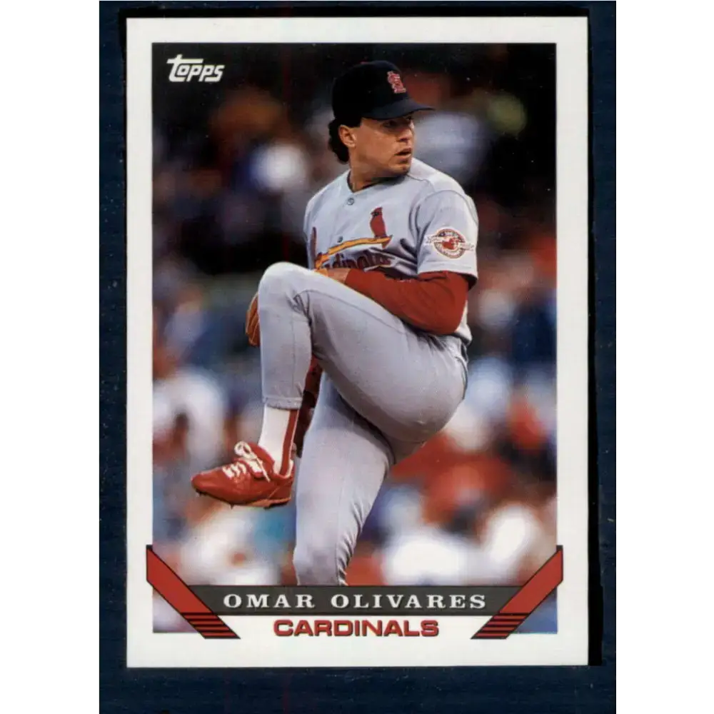 1993 Topps #490 Omar Olivares NM-MT St. Louis Cardinals Baseball Card - Baseball Card Single