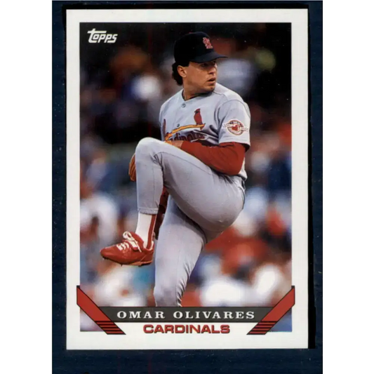 1993 Topps #490 Omar Olivares NM-MT St. Louis Cardinals Baseball Card - Baseball Card Single