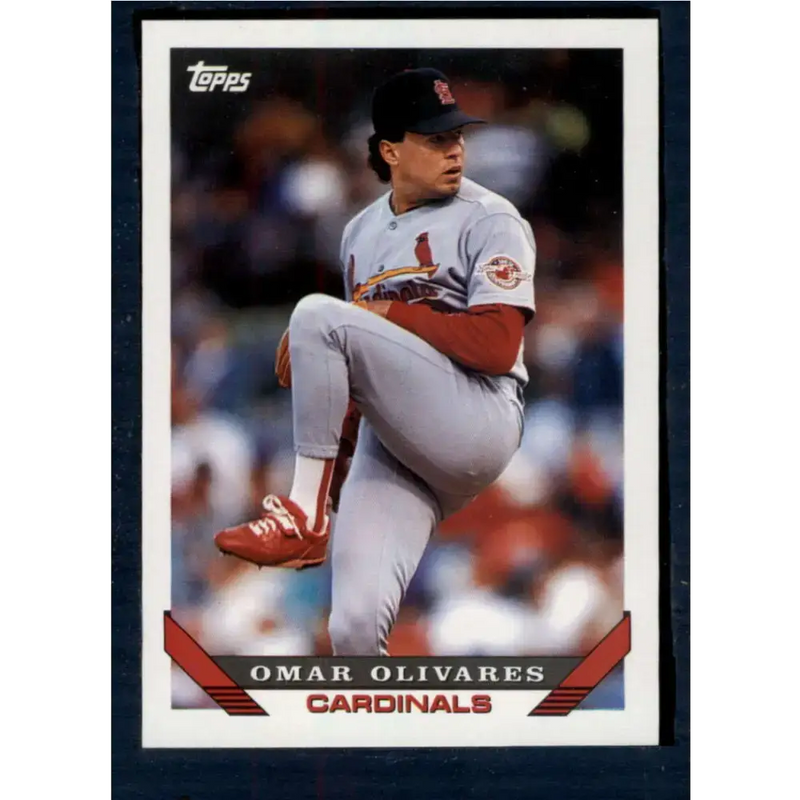 1993 Topps #490 Omar Olivares NM-MT St. Louis Cardinals Baseball Card - Baseball Card Single