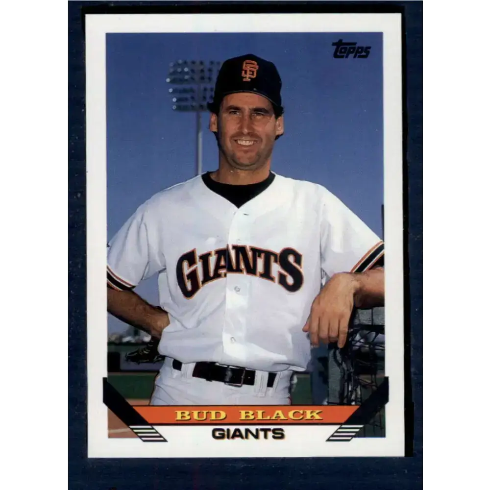 1993 Topps #498 Bud Black NM-MT San Francisco Giants Baseball Card - Baseball Card Single