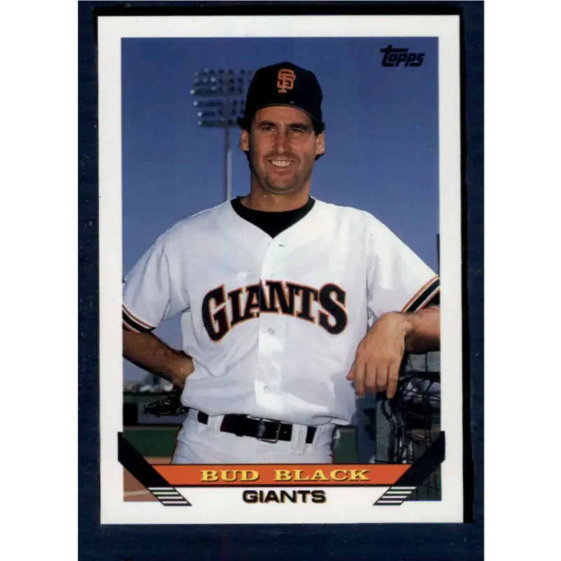 1993 Topps #498 Bud Black NM-MT San Francisco Giants Baseball Card - Baseball Card Single