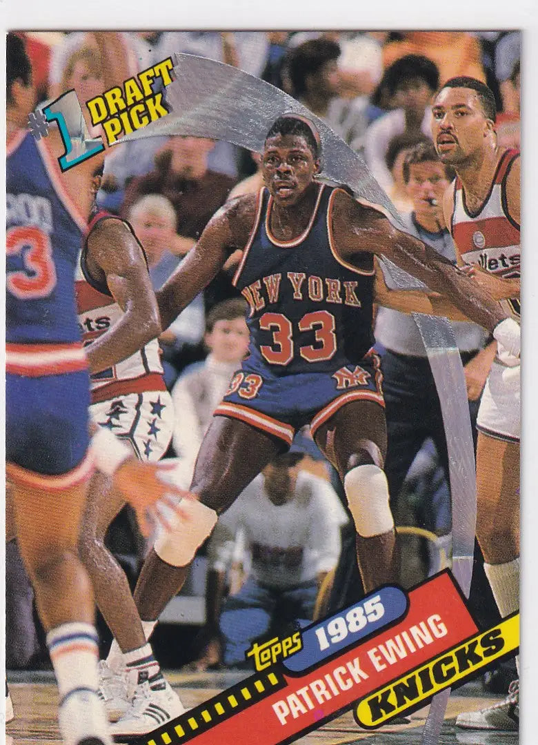 1993 TOPPS #5 PATRICK EWING DRAFT PICK- NEW YORK KNICKS - Basketball Card Single
