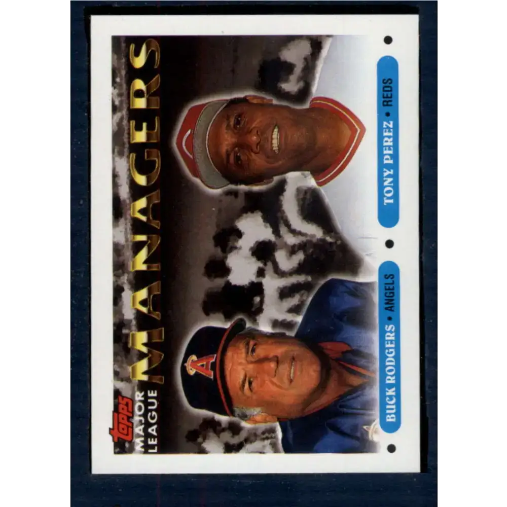 1993 Topps #503 Buck Rodgers/Tony Perez NM-MT California Angels/Cincinnati Reds Baseball Card - Baseball Card Single