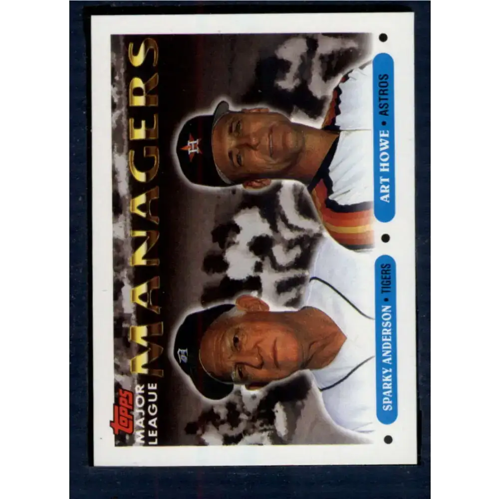 1993 Topps #506 Sparky Anderson/Art Howe NM-MT Detroit Tigers/Houston Astros Baseball Card - Baseball Card Single