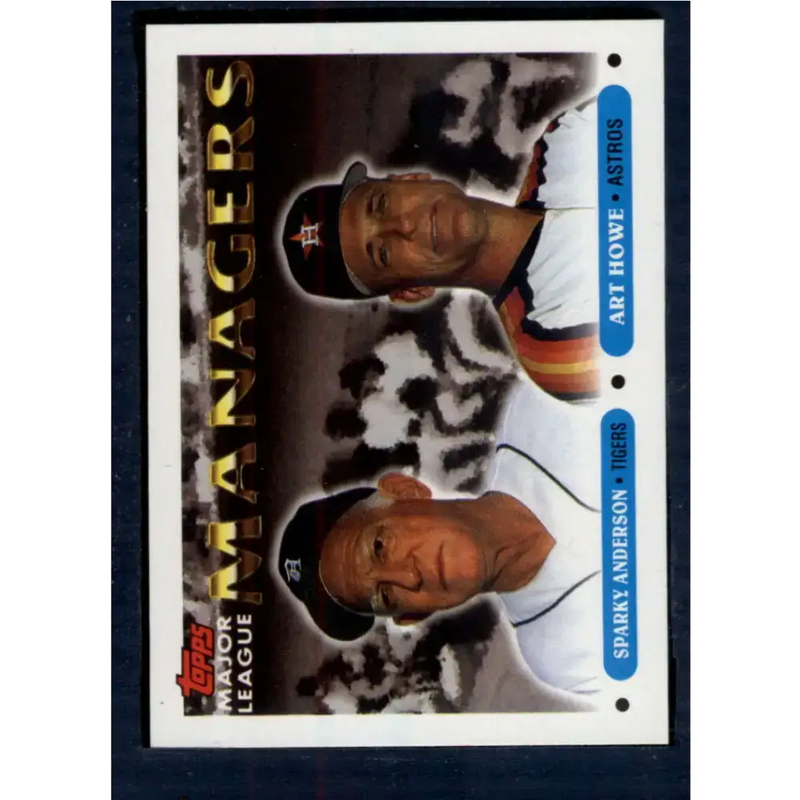 1993 Topps #506 Sparky Anderson/Art Howe NM-MT Detroit Tigers/Houston Astros Baseball Card - Baseball Card Single