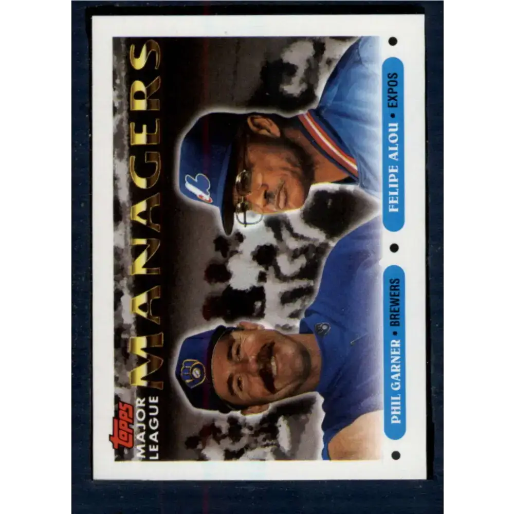 1993 Topps #508 Phil Garner/Felipe Alou NM-MT Milwaukee Brewers/Montreal Expos Baseball Card - Baseball Card Single