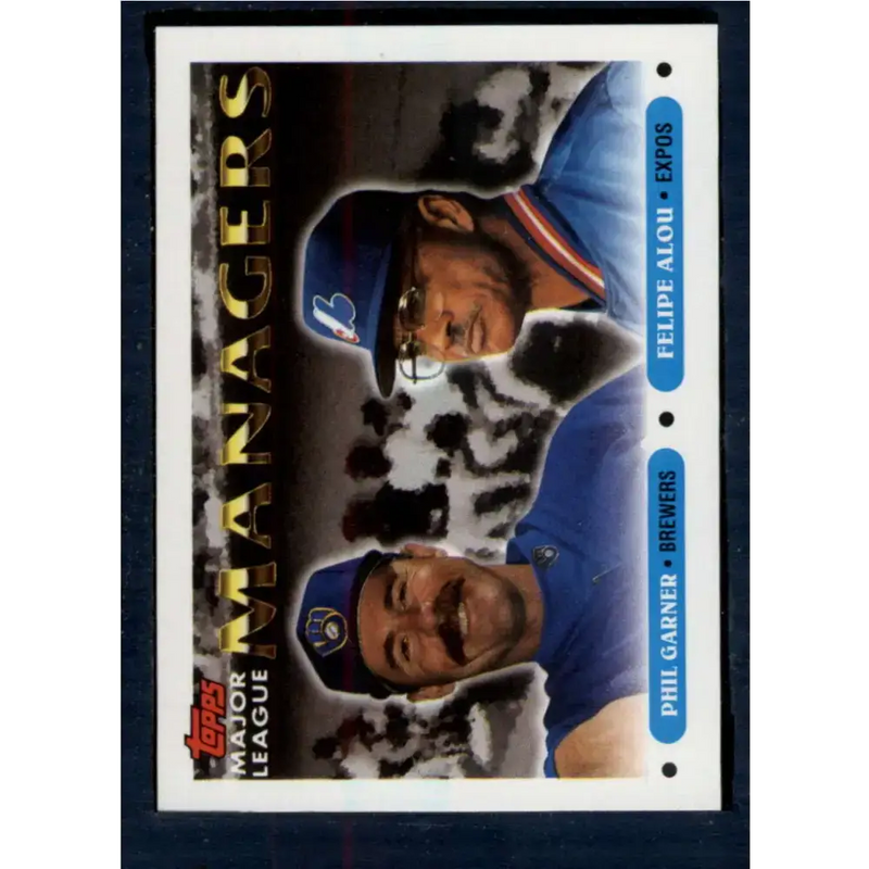 1993 Topps #508 Phil Garner/Felipe Alou NM-MT Milwaukee Brewers/Montreal Expos Baseball Card - Baseball Card Single