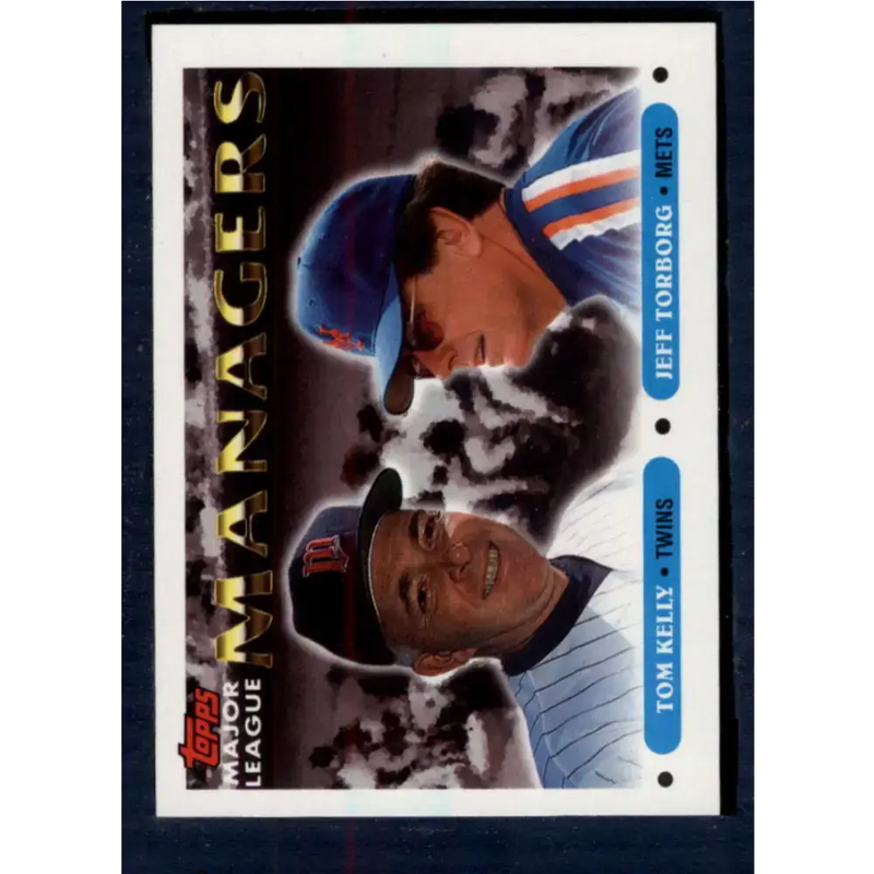 1993 Topps #509 Tom Kelly/Jeff Torborg NM-MT Minnesota Twins/New York Mets Baseball Card - Baseball Card Single