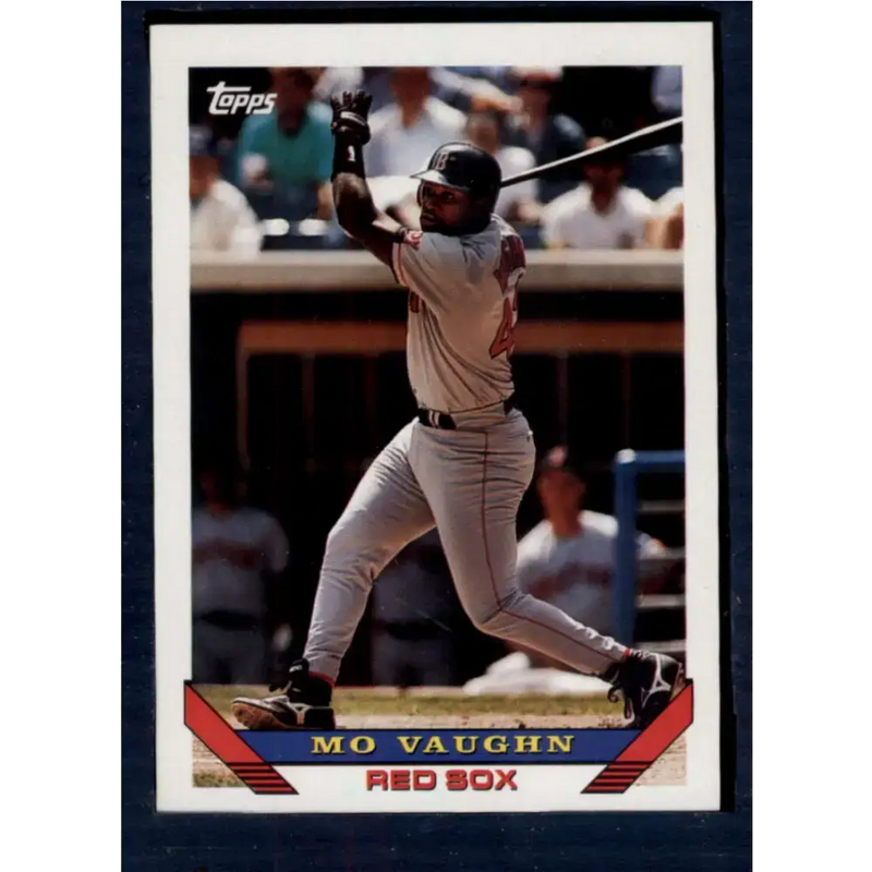 1993 Topps #51 Mo Vaughn NM-MT Boston Red Sox Baseball Card - Baseball Card Single
