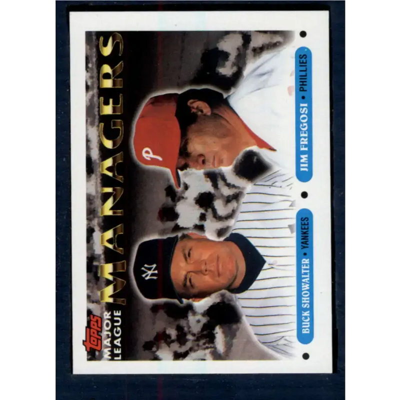 1993 Topps #510 Buck Showalter/Jim Fregosi NM-MT New York Yankees/Philadelphia Phillies Baseball Card