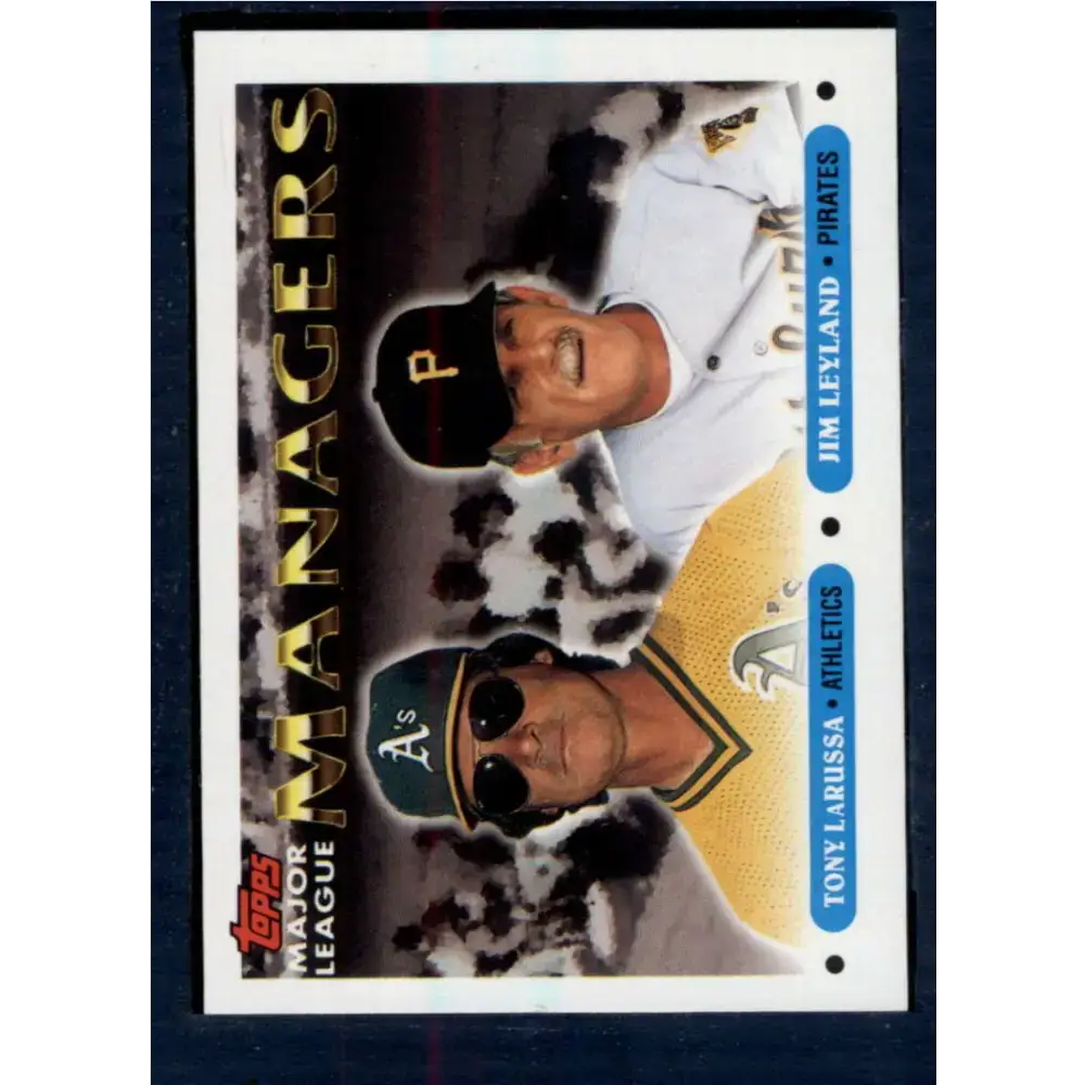 1993 Topps #511 Tony LaRussa/Jim Leyland NM-MT Oakland Athletics/Pittsburgh Pirates Baseball Card - Baseball Card Single