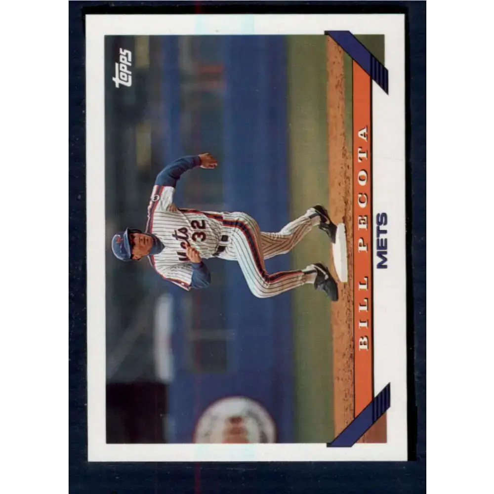 1993 Topps #517 Bill Pecota NM-MT New York Mets Baseball Card - Baseball Card Single