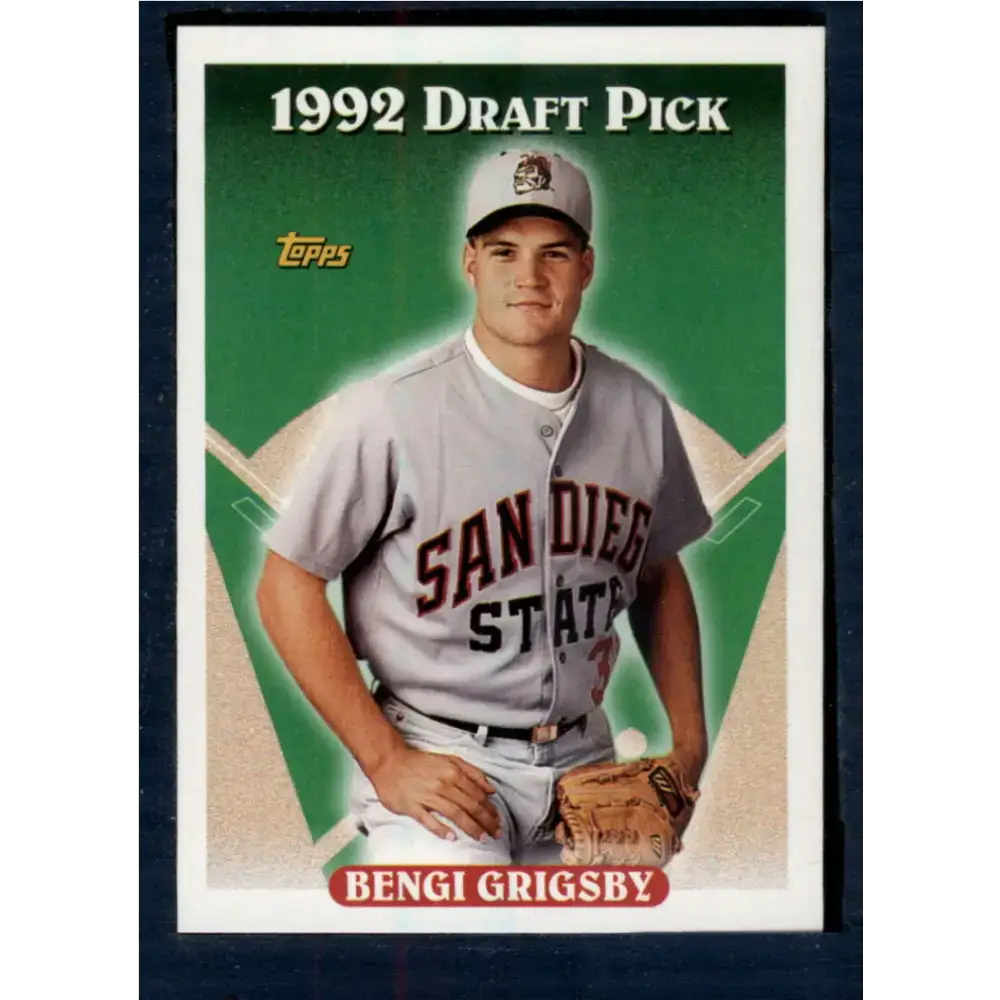 1993 Topps #518 Benji Grigsby NM-MT RC Rookie Oakland Athletics Baseball Card - Baseball Card Single
