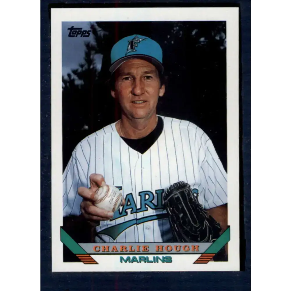 1993 Topps #520 Charlie Hough NM-MT Florida Marlins Baseball Card - Baseball Card Single