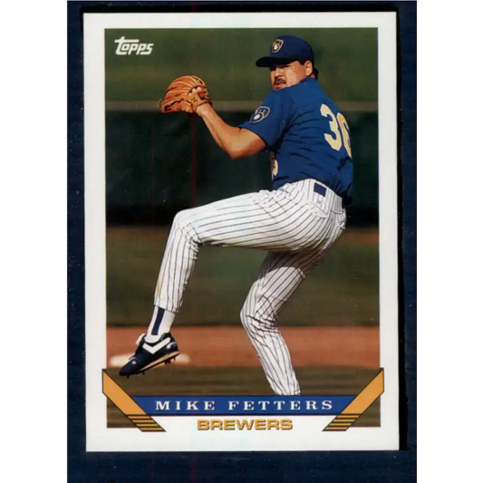 1993 Topps #527 Mike Fetters NM-MT Milwaukee Brewers Baseball Card