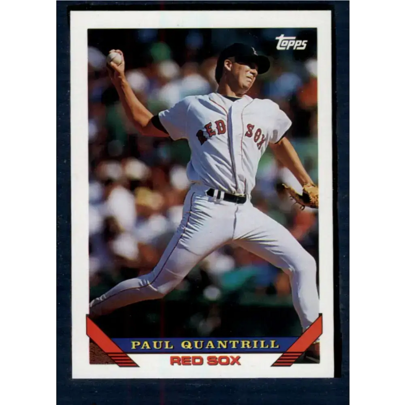 1993 Topps #528 Paul Quantrill NM-MT Boston Red Sox Baseball Card - Baseball Card Single
