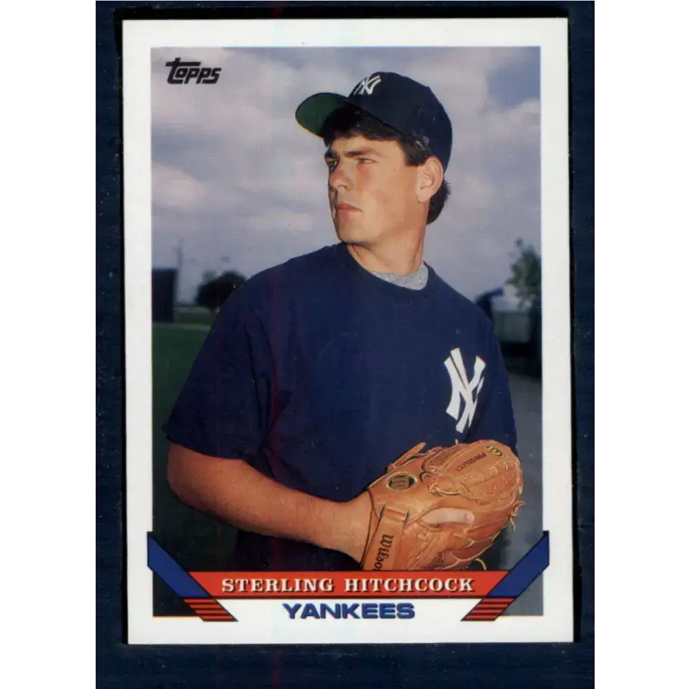 1993 Topps #530 Sterling Hitchcock NM-MT RC Rookie New York Yankees Baseball Card - Baseball Card Single
