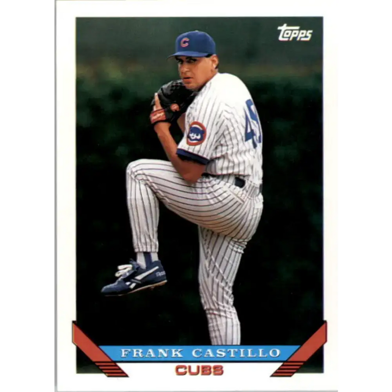 1993 Topps #533 Frank Castillo NM-MT Chicago Cubs Baseball Card - Baseball Card Single