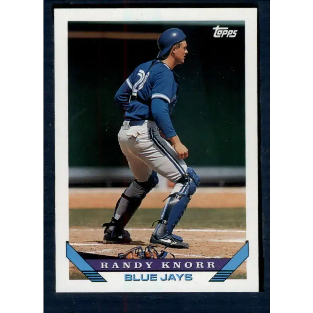 1993 Topps #534 Randy Knorr NM-MT Toronto Blue Jays Baseball Card - Baseball Card Single