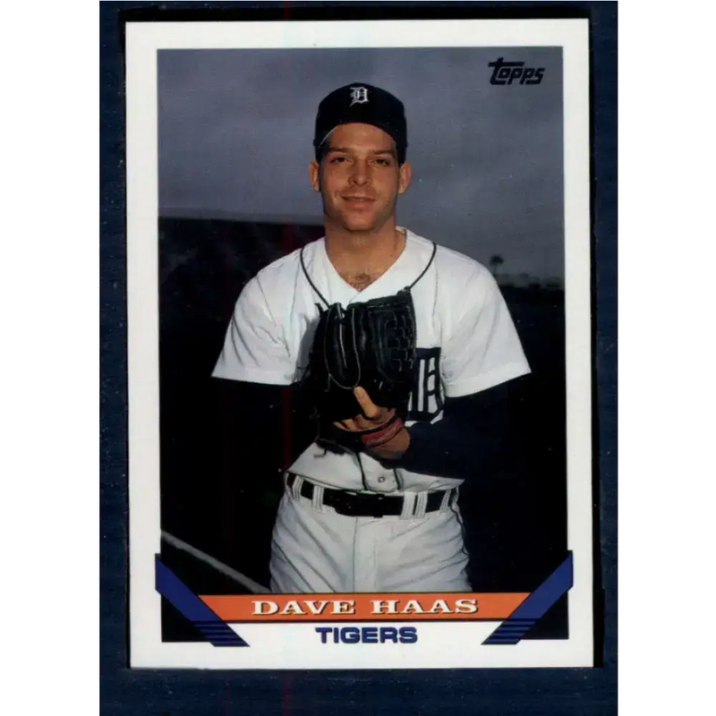 1993 Topps #536 Dave Haas NM-MT Detroit Tigers Baseball Card - Baseball Card Single