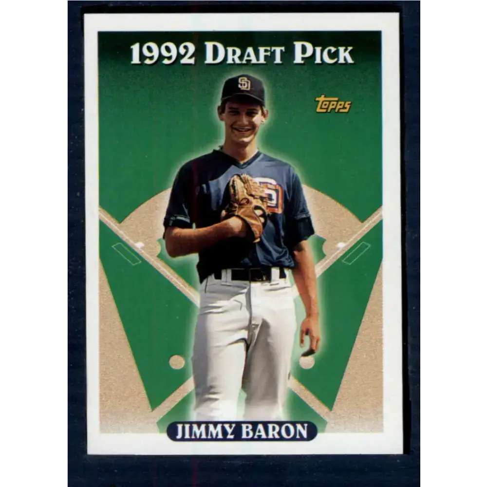 1993 Topps #538 Jimmy Baron NM-MT RC Rookie San Diego Padres Baseball Card - Baseball Card Single