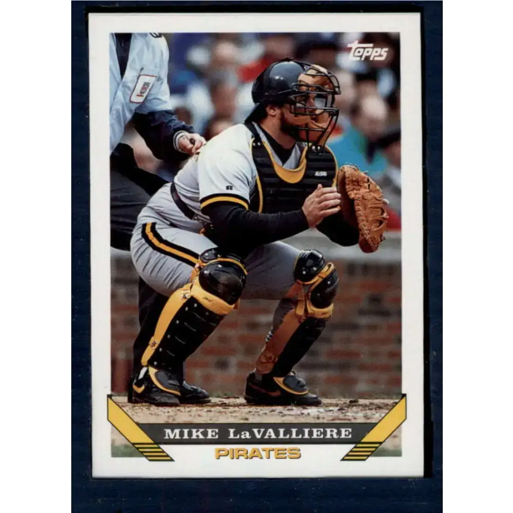 1993 Topps #54 Mike LaValliere NM-MT Pittsburgh Pirates Baseball Card - Baseball Card Single