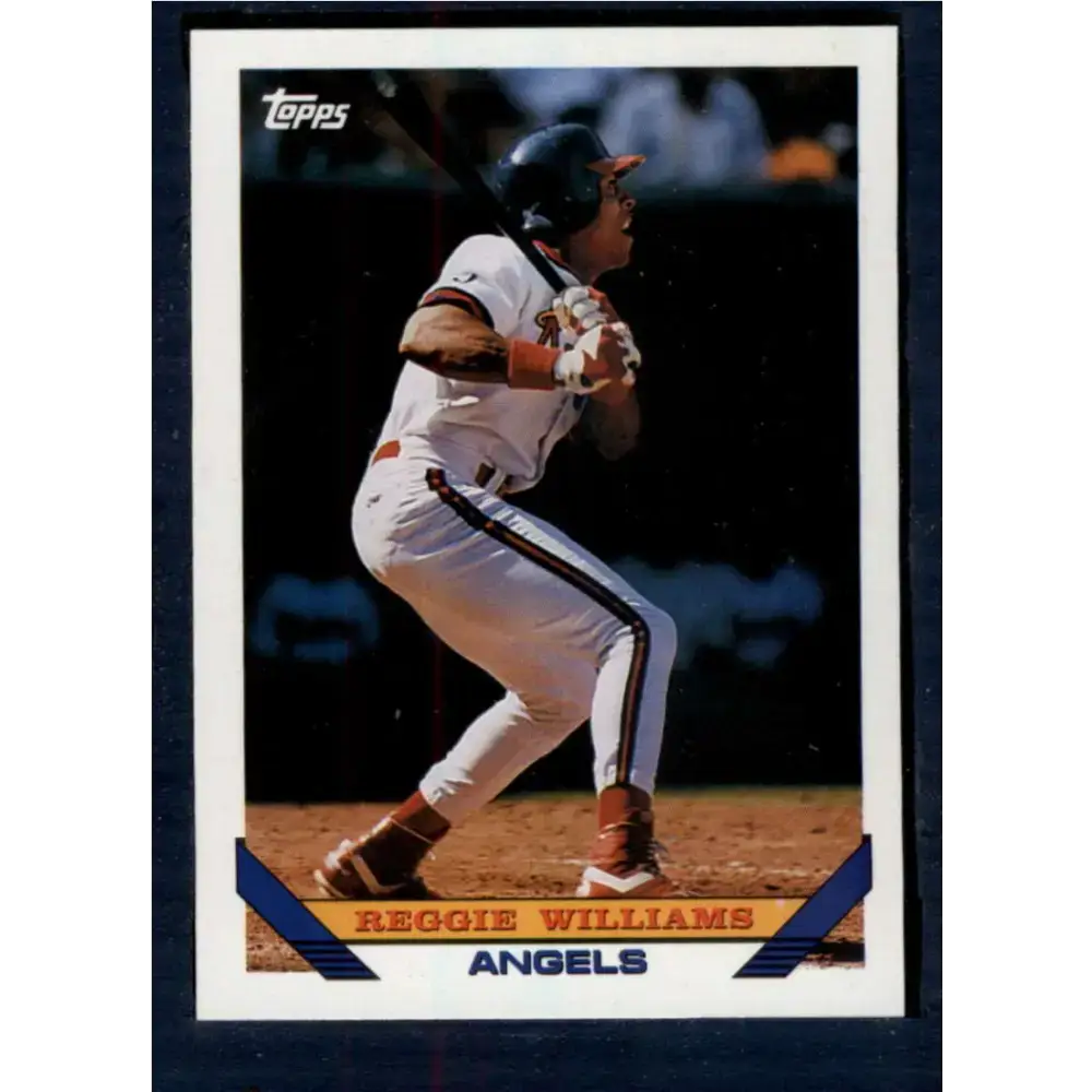 1993 Topps #543 Reggie Williams NM-MT California Angels Baseball Card - Baseball Card Single
