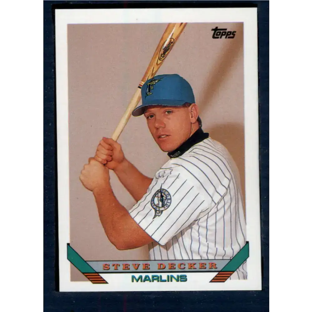 1993 Topps #544 Steve Decker NM-MT Florida Marlins Baseball Card - Baseball Card Single