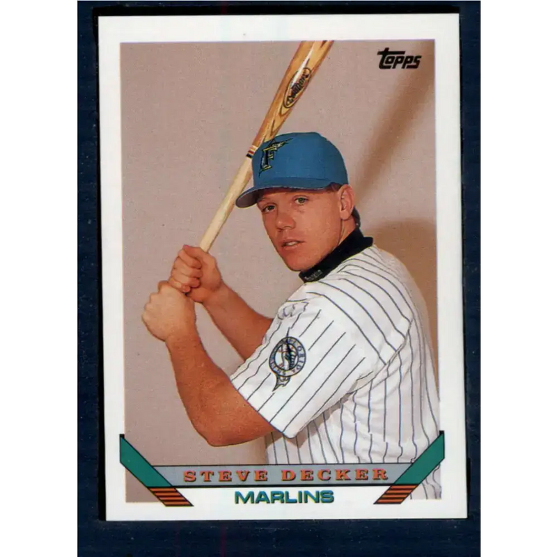 1993 Topps #544 Steve Decker NM-MT Florida Marlins Baseball Card - Baseball Card Single
