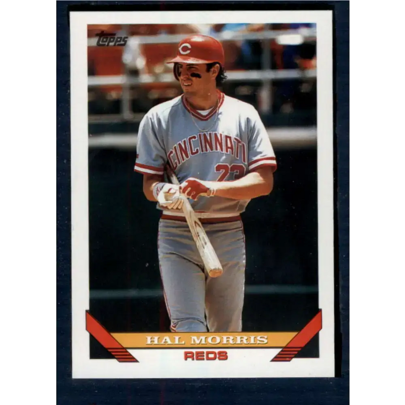 1993 Topps #546 Hal Morris NM-MT Cincinnati Reds Baseball Card - Baseball Card Single