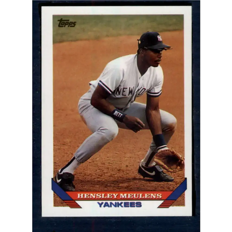 1993 Topps #549 Hensley Meulens NM-MT New York Yankees Baseball Card - Baseball Card Single
