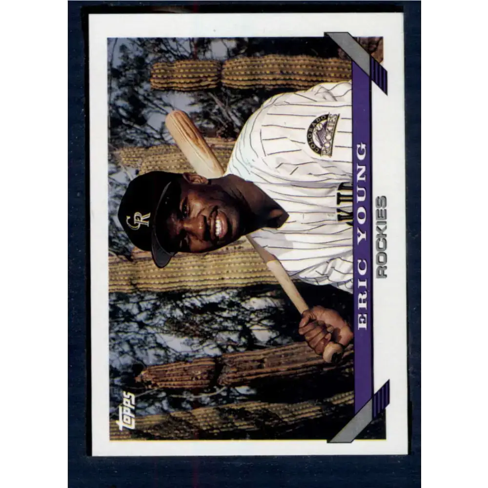 1993 Topps #551 Eric Young NM-MT Colorado Rockies Baseball Card - Baseball Card Single