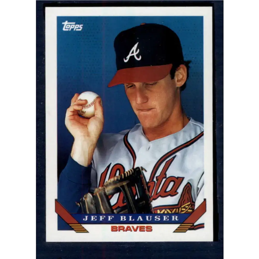 1993 Topps #552 Jeff Blauser NM-MT Atlanta Braves Baseball Card - Baseball Card Single