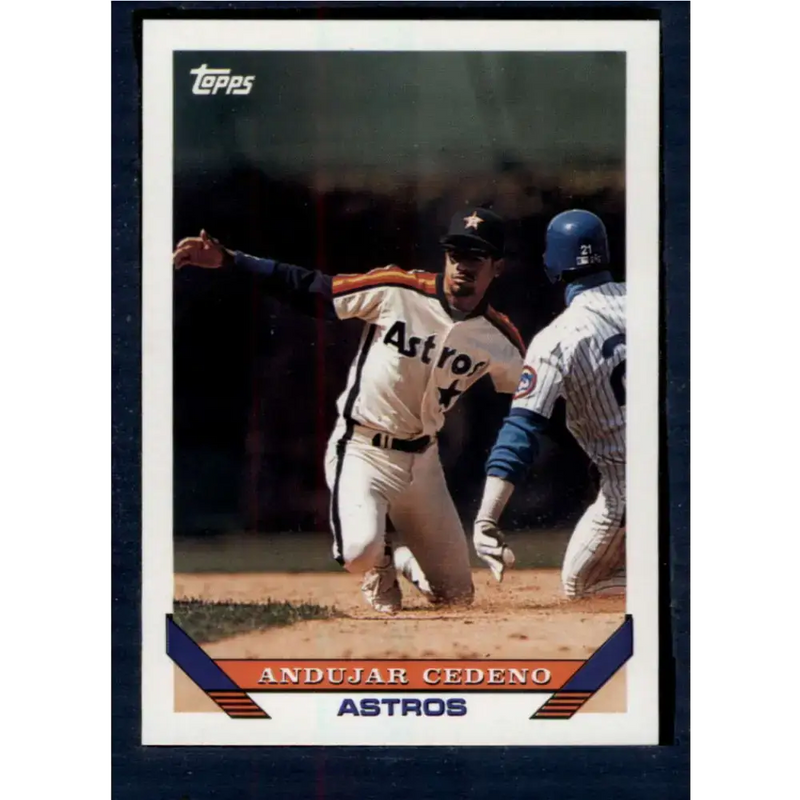 1993 Topps #553 Andujar Cedeno NM-MT Houston Astros Baseball Card - Baseball Card Single
