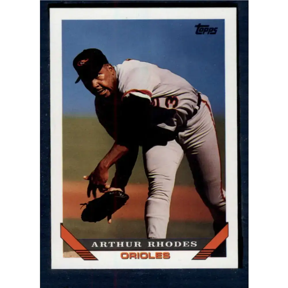 1993 Topps #554 Arthur Rhodes NM-MT Baltimore Orioles Baseball Card - Baseball Card Single