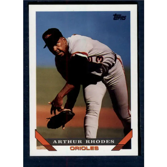 1993 Topps #554 Arthur Rhodes NM-MT Baltimore Orioles Baseball Card - Baseball Card Single