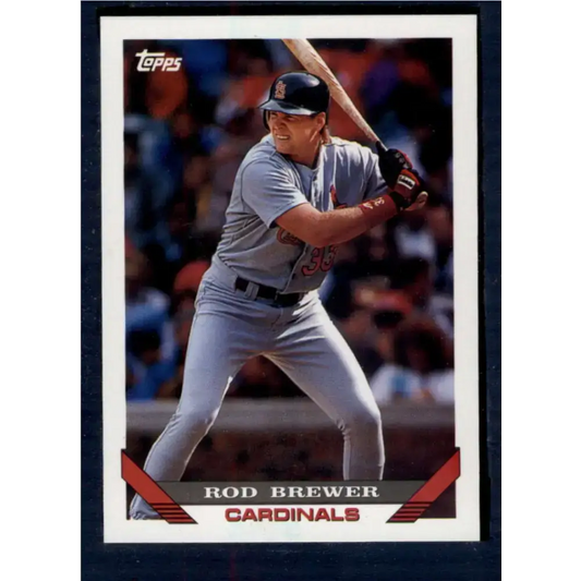 1993 Topps #566 Rod Brewer NM-MT St. Louis Cardinals Baseball Card - Baseball Card Single