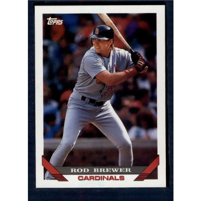 1993 Topps #566 Rod Brewer NM-MT St. Louis Cardinals Baseball Card - Baseball Card Single