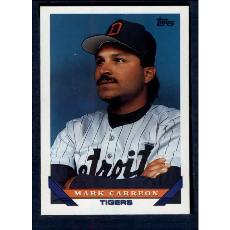 1993 Topps #567 Mark Carreon NM-MT Detroit Tigers Baseball Card - Baseball Card Single