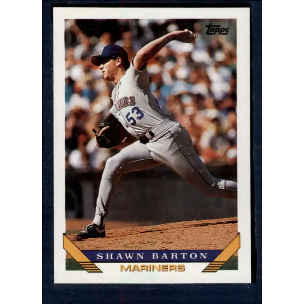 1993 Topps #569 Shawn Barton NM-MT RC Rookie Seattle Mariners Baseball Card - Baseball Card Single