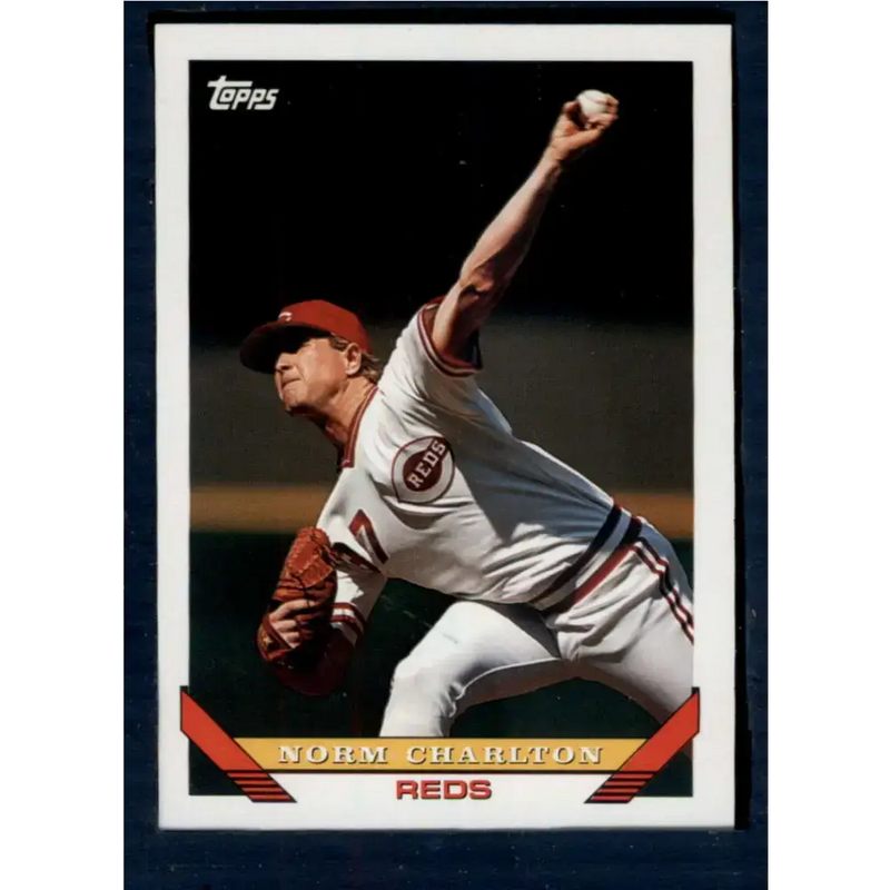 1993 Topps #57 Norm Charlton NM-MT Cincinnati Reds Baseball Card - Baseball Card Single