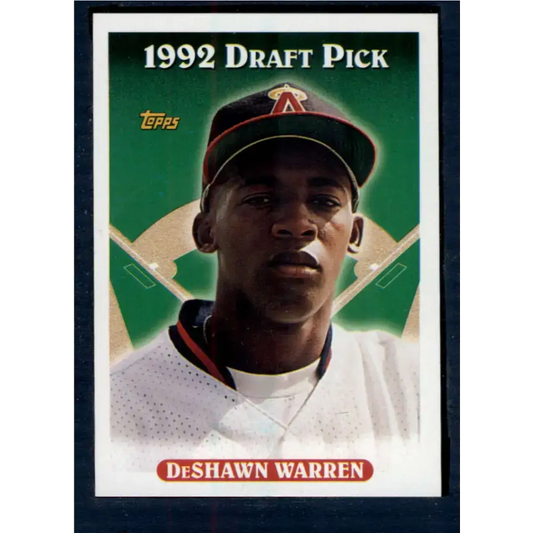 1993 Topps #574 DeShawn Warren NM-MT RC Rookie California Angels Baseball Card - Baseball Card Single