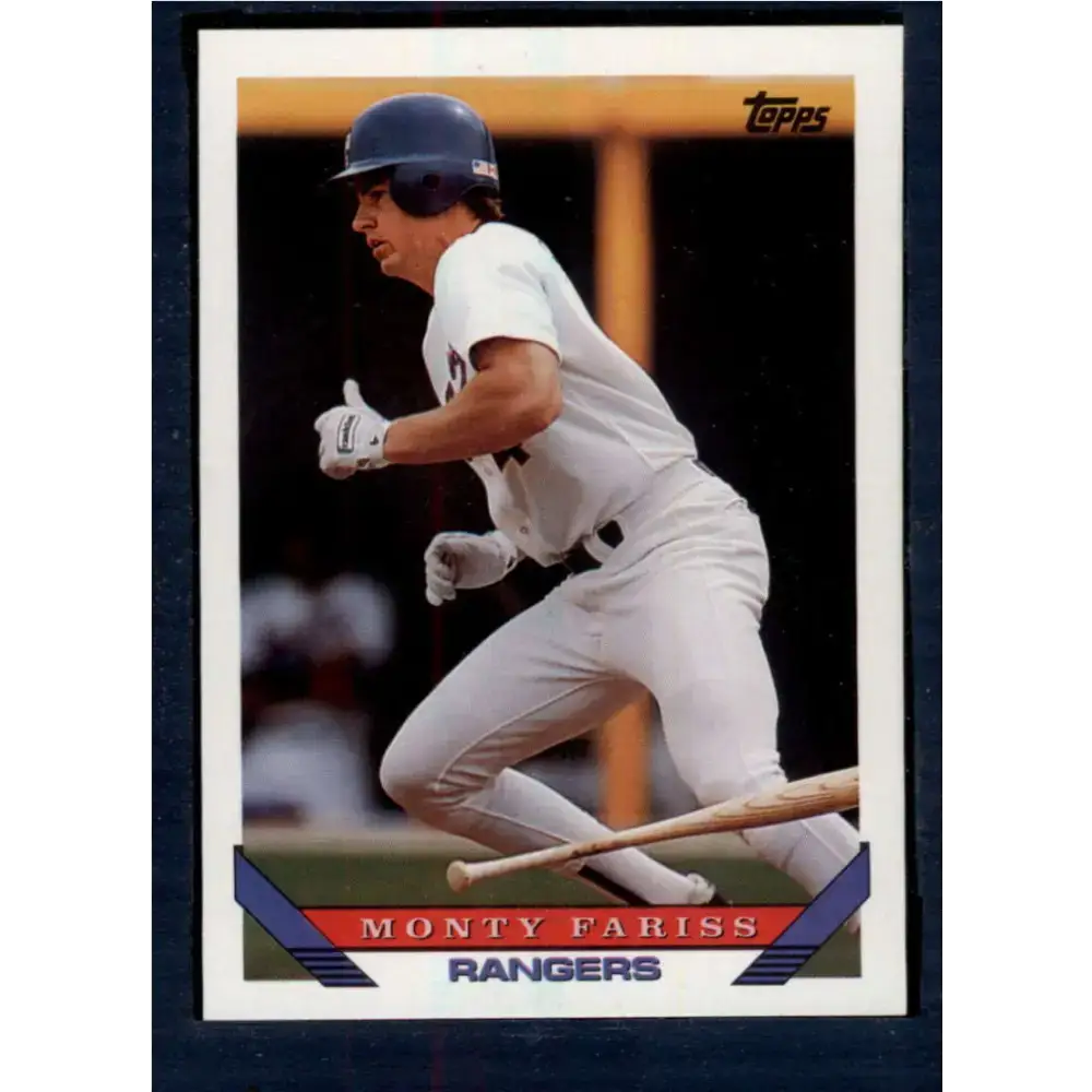 1993 Topps #575 Monty Fariss NM-MT Texas Rangers Baseball Card - Baseball Card Single