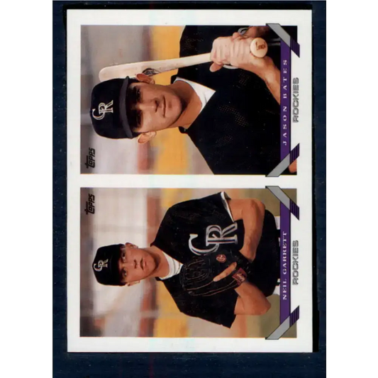 1993 Topps #579 Neil Garret/Jason Bates NM-MT RC Rookie Colorado Rockies Baseball Card